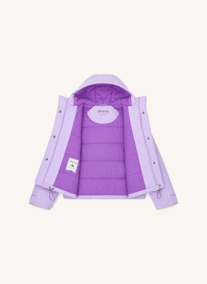 Töastie - Impermeable, Chaqueta Con Forro De Fibra Reciclada | Lila