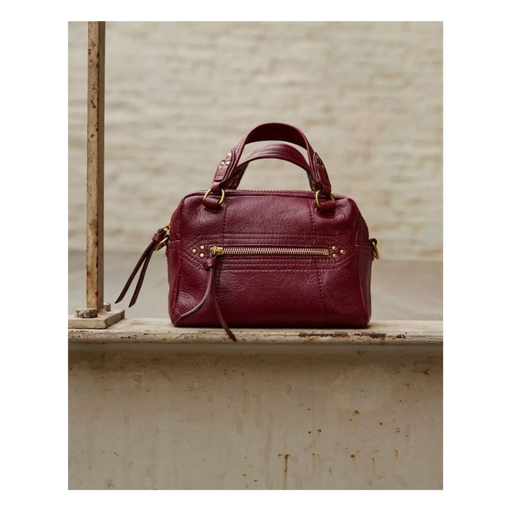 Jérôme Dreyfuss - Bolso de cabra Lucky Bowling Mini | Burdeos