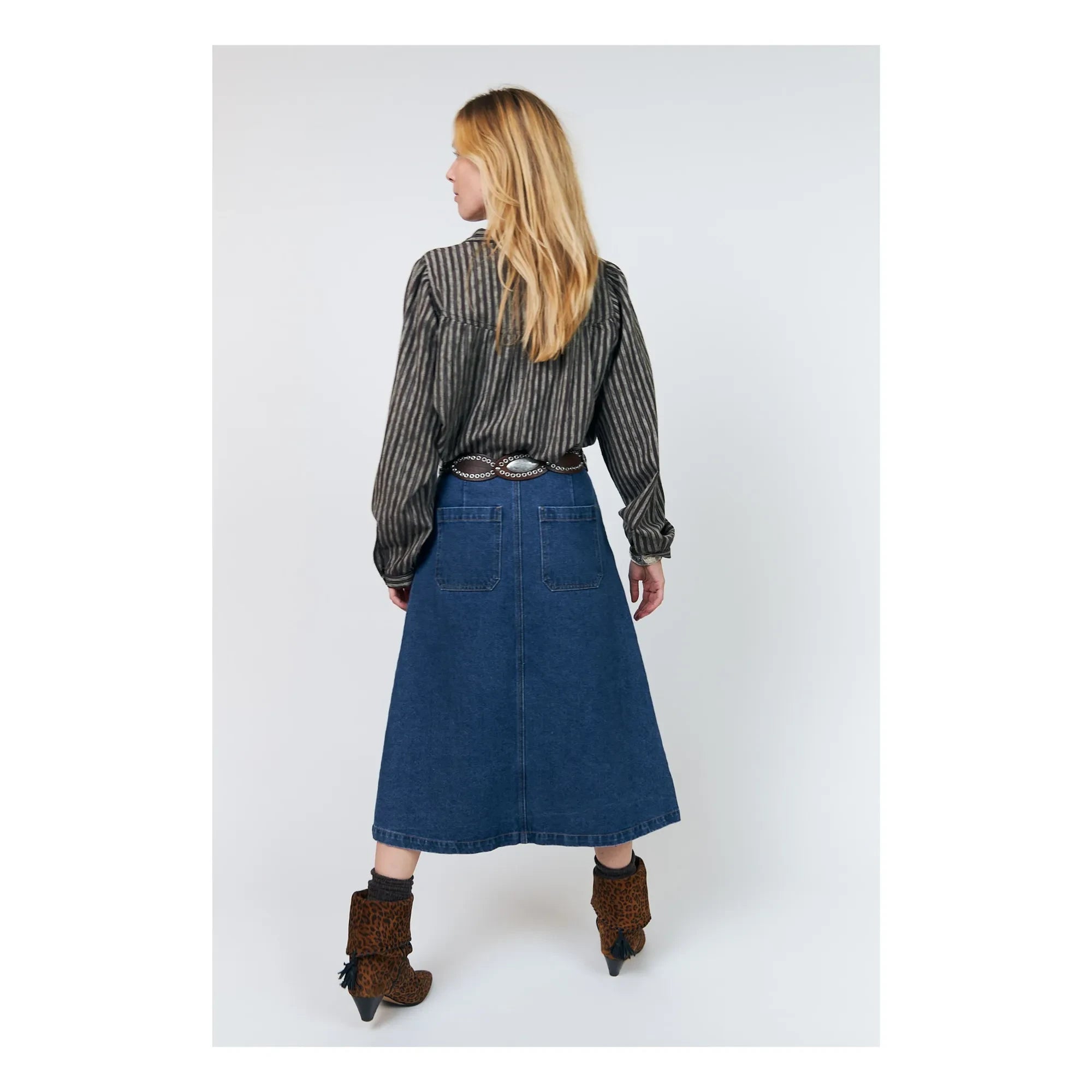 Lollys Laundry - Lennon Denim Pamuk Etek | Mavi