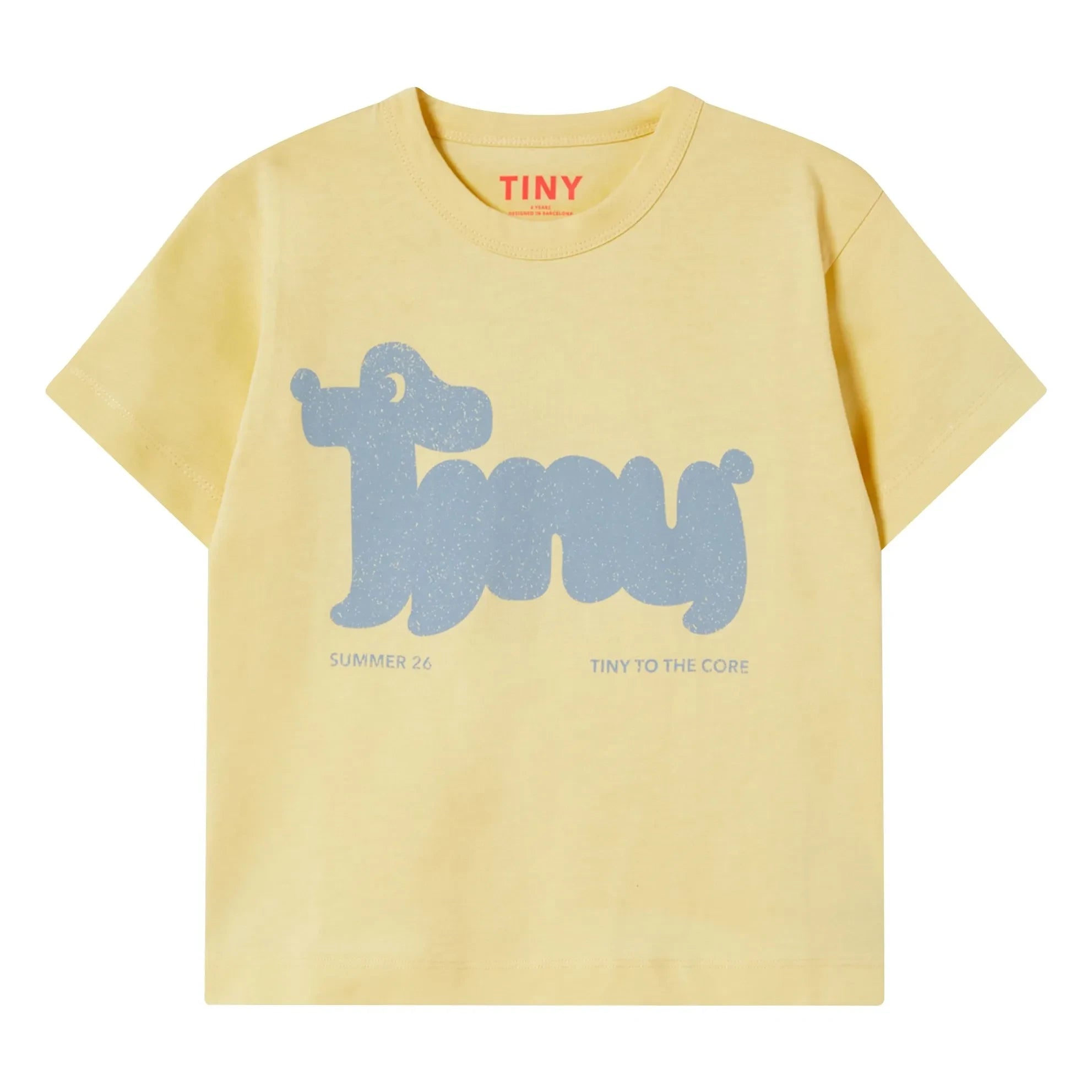 Tinycottons - Camiseta de algodón orgánico Tiny Dog | Amarillo pálido