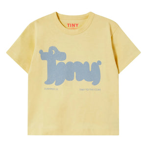 Tinycottons - Camiseta de algodón orgánico Tiny Dog | Amarillo pálido