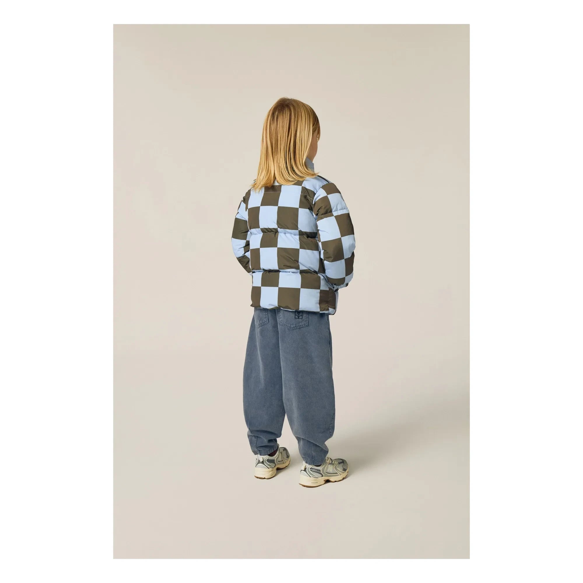 The Campamento - Damier şişme mont | Açık mavi