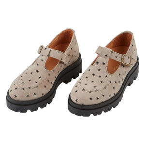Emile et Ida - Mocasín de cuero con estrellas | Gris