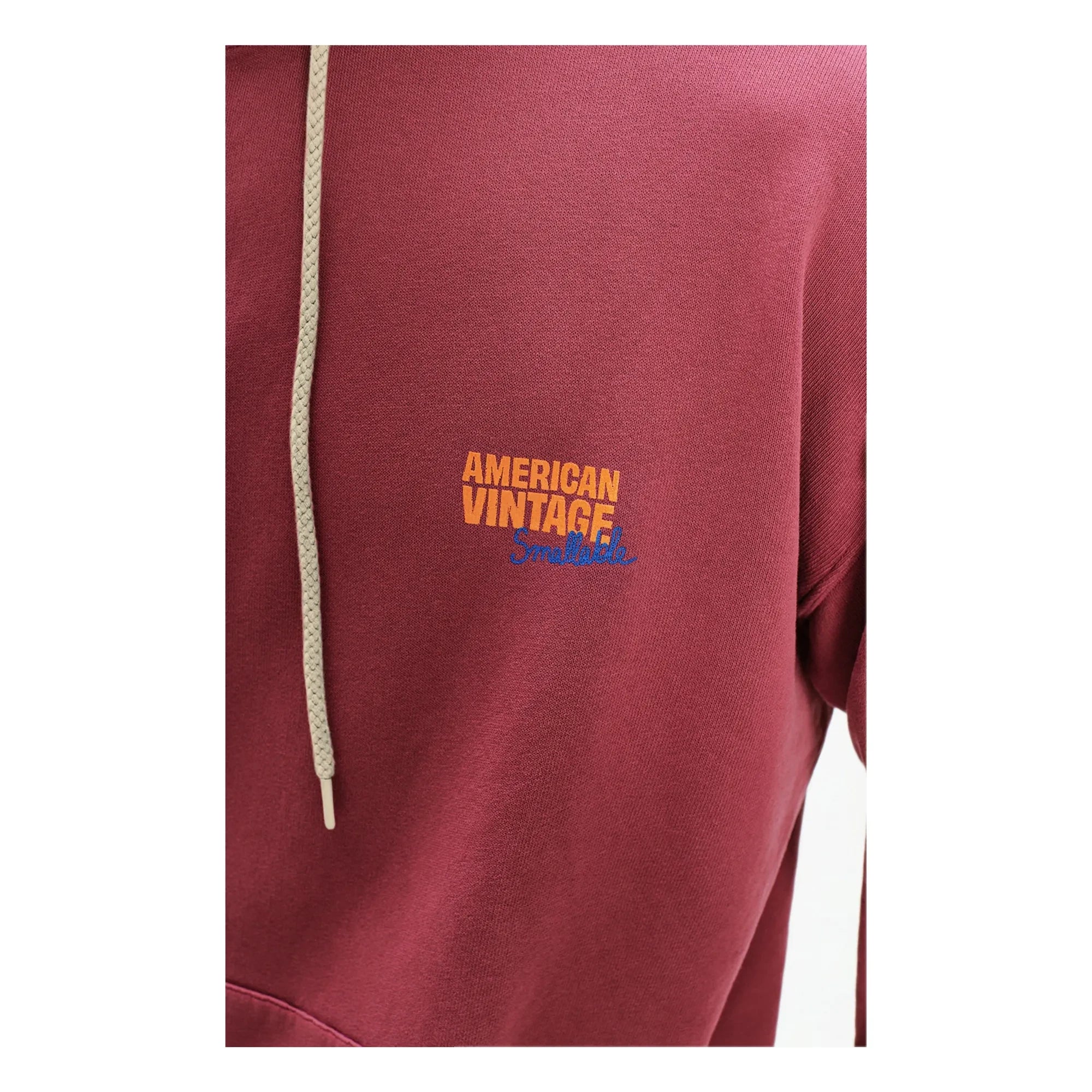 American Vintage - Colaboración American Vintage X Smallable - Sudadera con Capucha Izubird | Crimson
