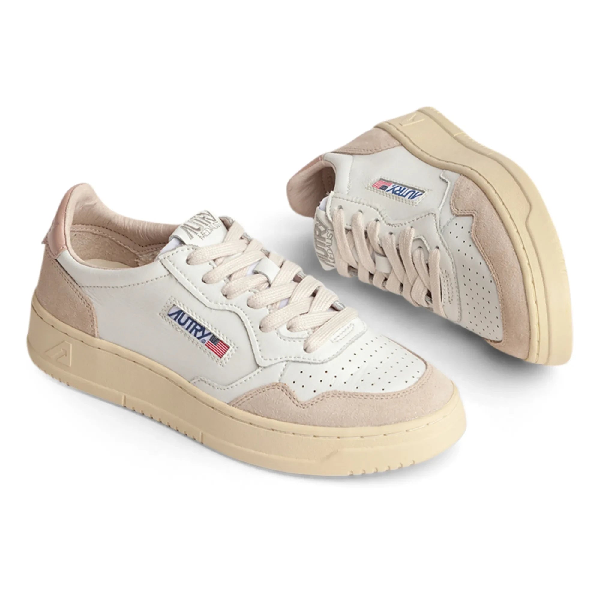 Autry - Zapatillas bajas de piel y ante Medalist | Rosa pálido