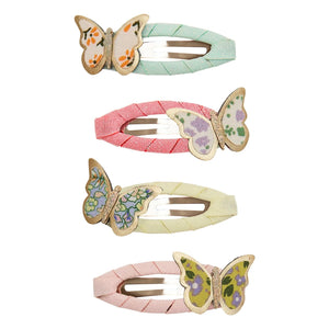 Mimi & Lula - Set de 4 Pasadores con Flores | Turquesa