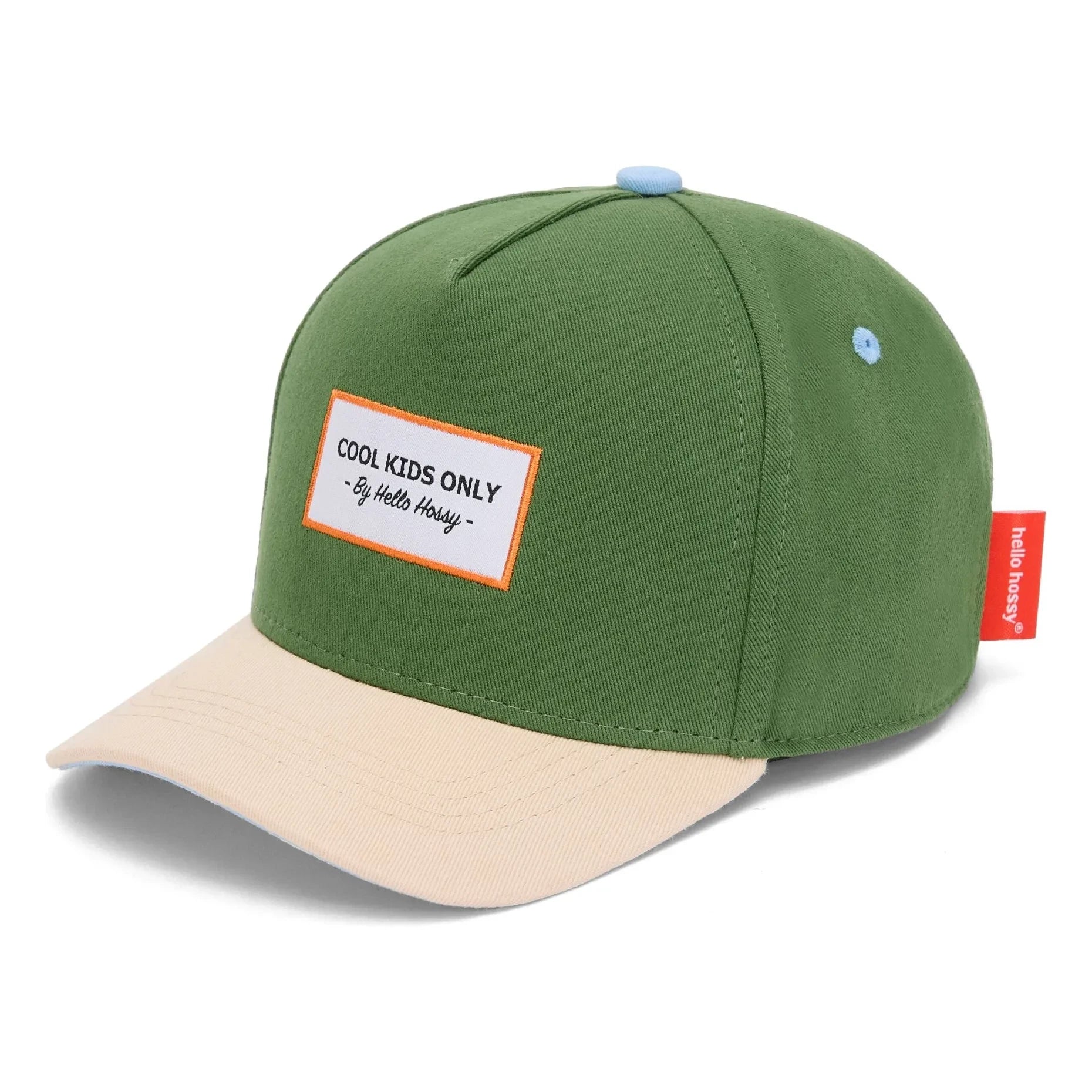 Hello Hossy - Gorra con visera curvada pequeña de algodón orgánico | Verde
