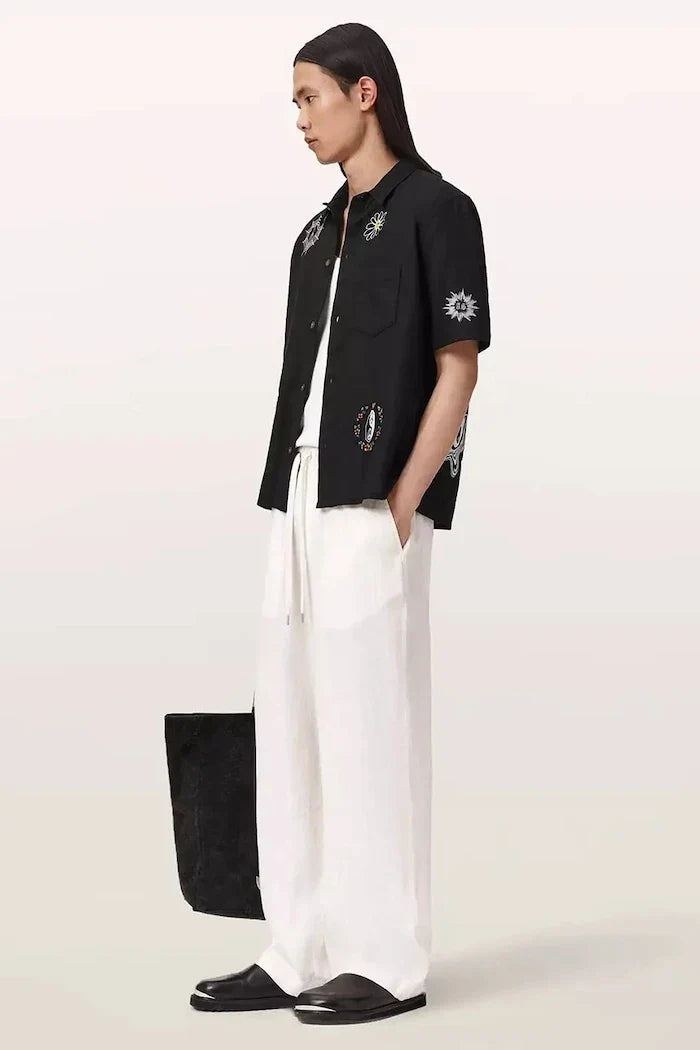 Camisa de lino AllSaints KARLTON
