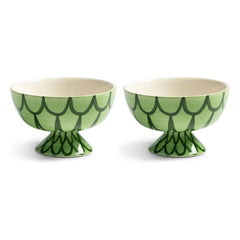 &Klevering - Sirenas Kaseler - Juego de 2 | Verde