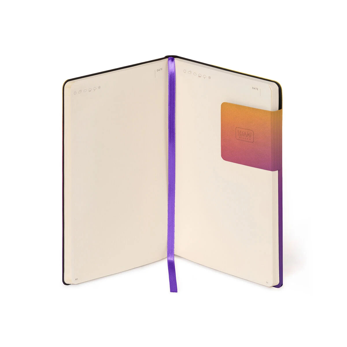 Legami - Cuaderno de Páginas Blancas y Tapa Blanda - Vibraciones de Atardecer - Mi Cuaderno