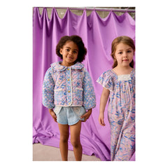 Louise Misha - Shorts vaqueros bordados | Azul