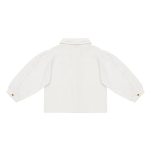 Donsje - Blusa con cuello Claudine Anoeche | Blanco