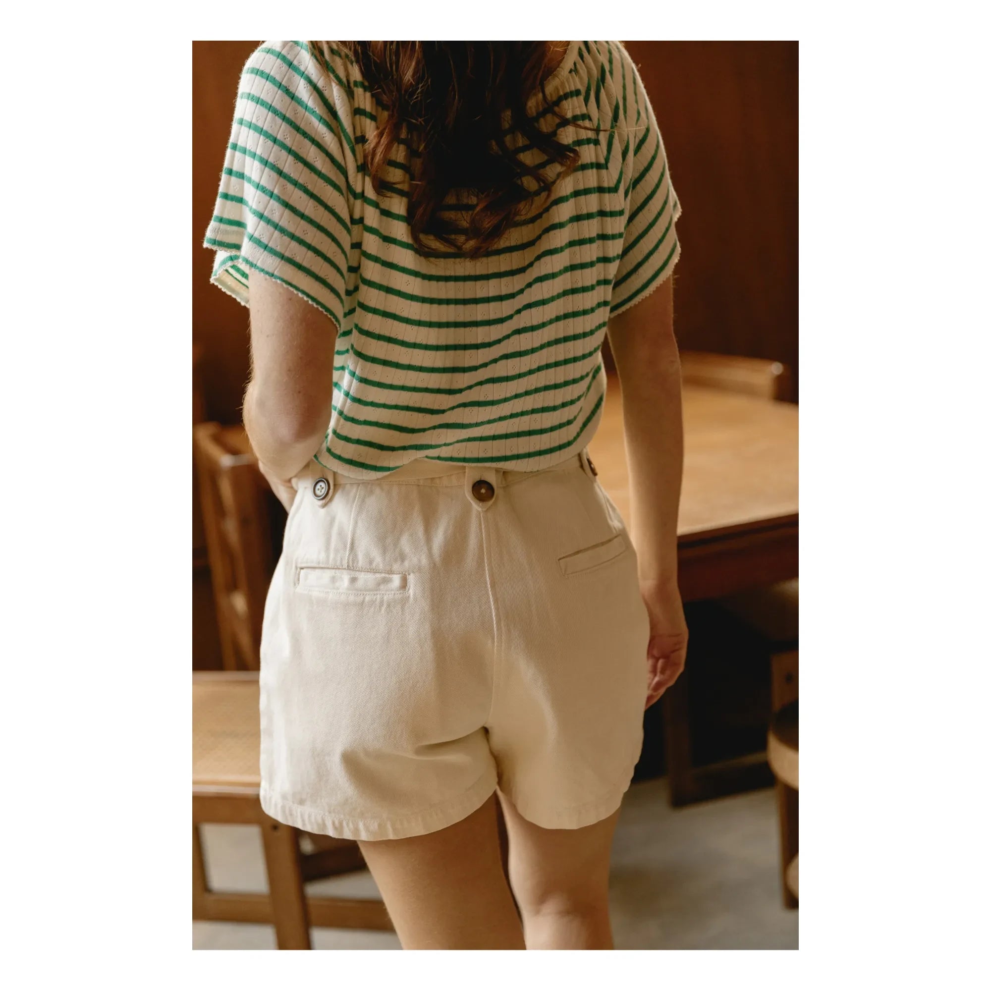 Emile et Ida - Pantalón corto Zelina - Colección de mujer | Crudo