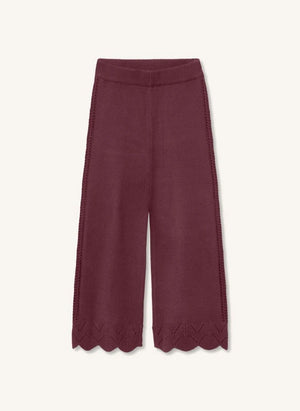 Fliink - Alilly Pantalones de Punto | Burdeos