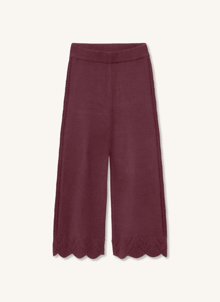 Fliink - Alilly Pantalones de Punto | Burdeos