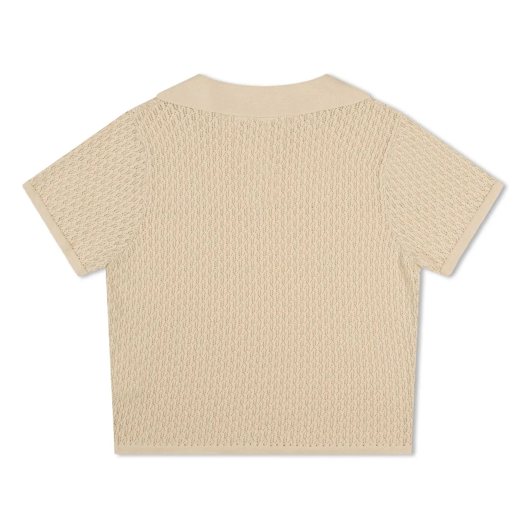 Matona - Polo de algodón orgánico con calado | Crema