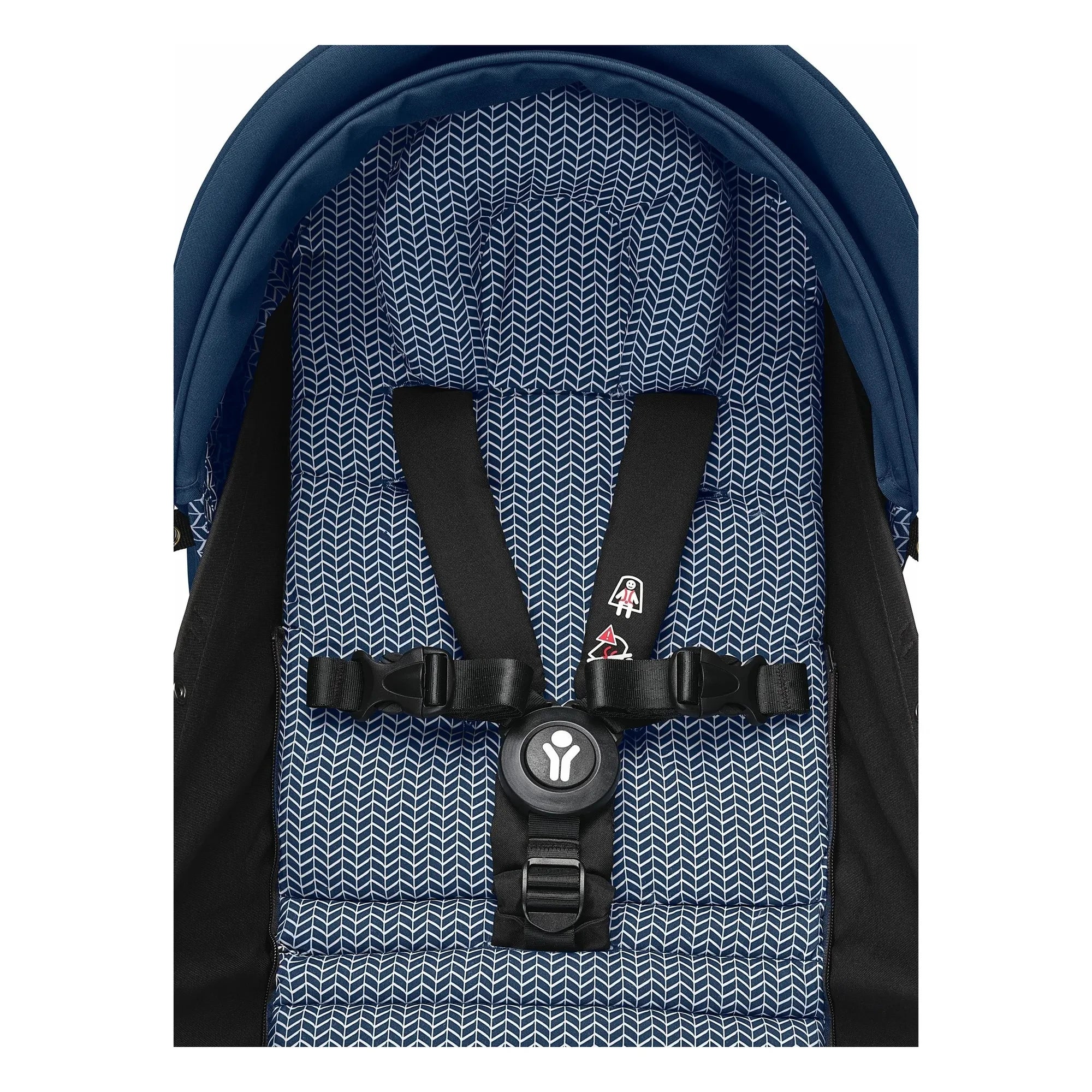 Stokke® - Cochecito YOYO³ 0+ para recién nacidos Chasis blanco | Azul Air France