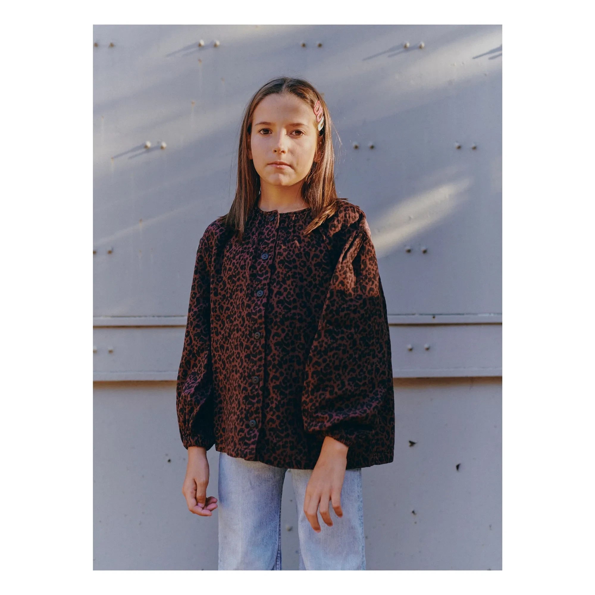 Marlot Paris - Blusa Irene Leopar | Marrón