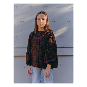 Marlot Paris - Blusa Irene Leopar | Marrón