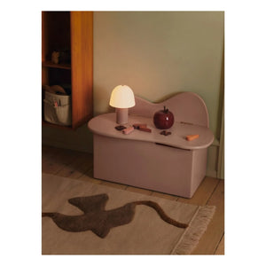 Ferm Living Kids - Cesta de almacenamiento inclinada | Rosa