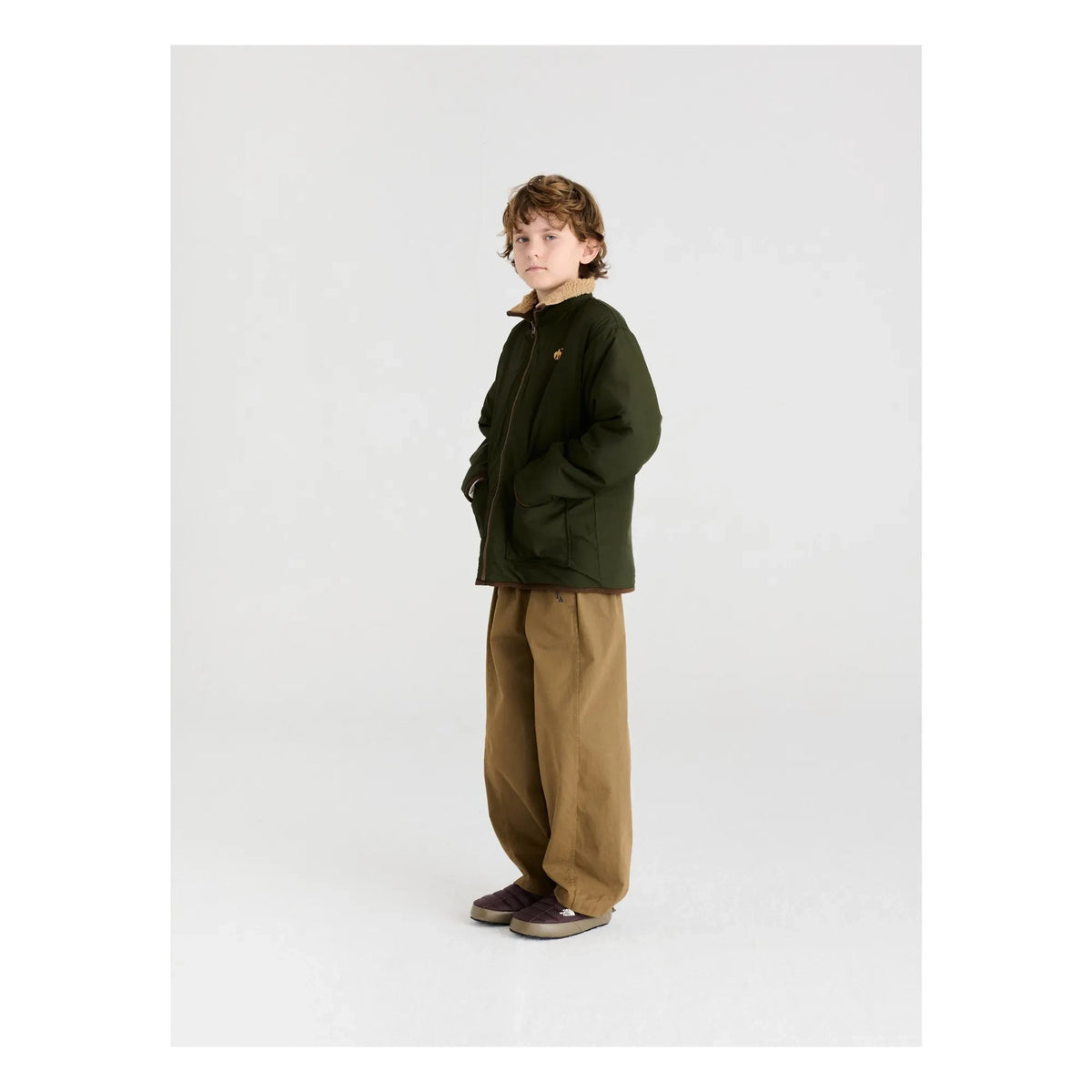 True Artist - Chaqueta Sherpa Reversible N°3 | Marrón