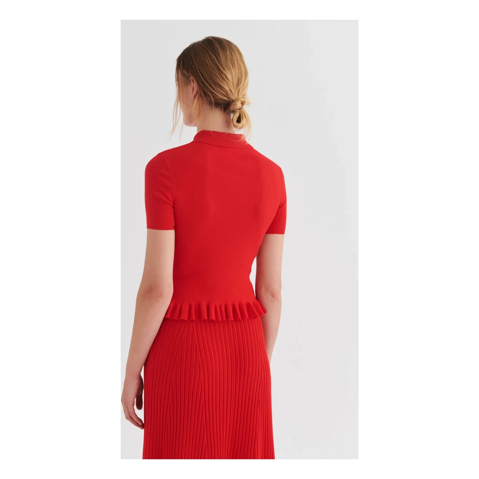 Polo acanalado FUB | Rojo
