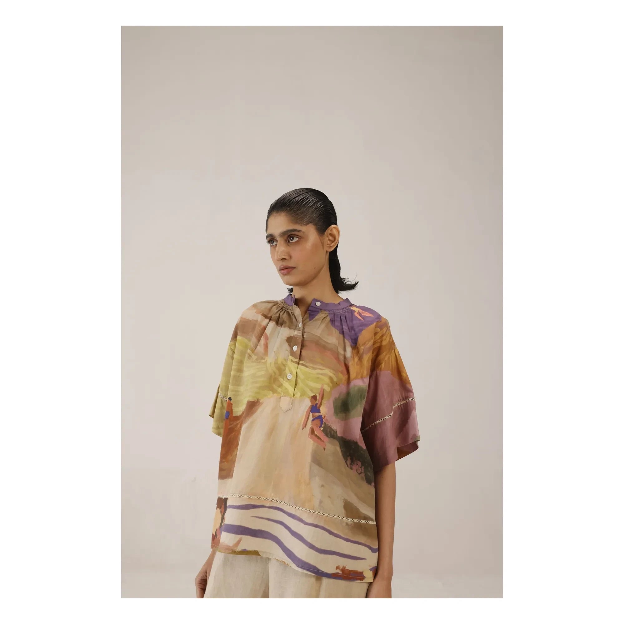 CORD - Blusa chalet | Morado