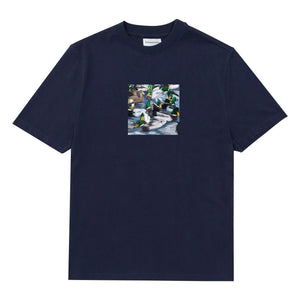 Edmmond Studios - Camiseta de algodón Duck Lake | Azul oscuro