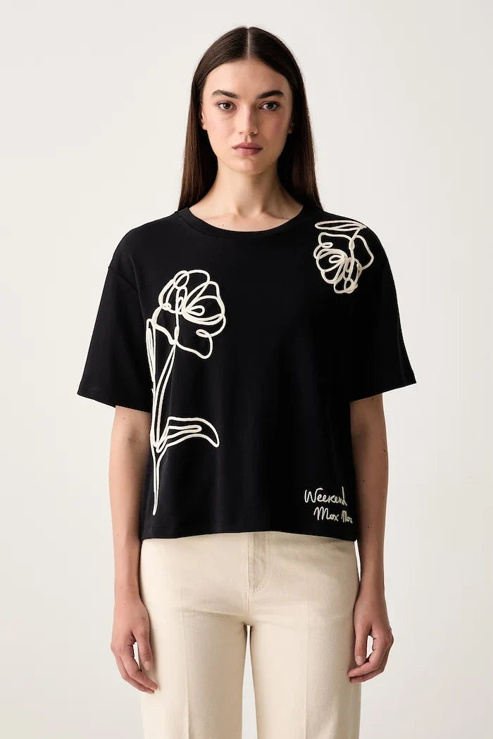 Camiseta de algodón para mujer Weekend Max Mara WKDSALA