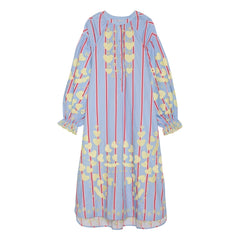 SISSEL EDELBO - Vestido de rayas Elisabeth | Azul