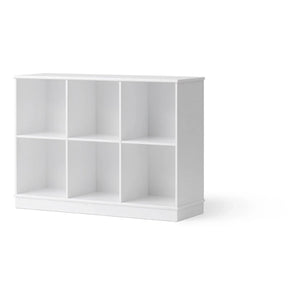 Oliver Furniture - Estantería de madera 3x2 | Blanca