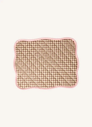 Rice - Set de Servicio Americano Vichy | Caramelo