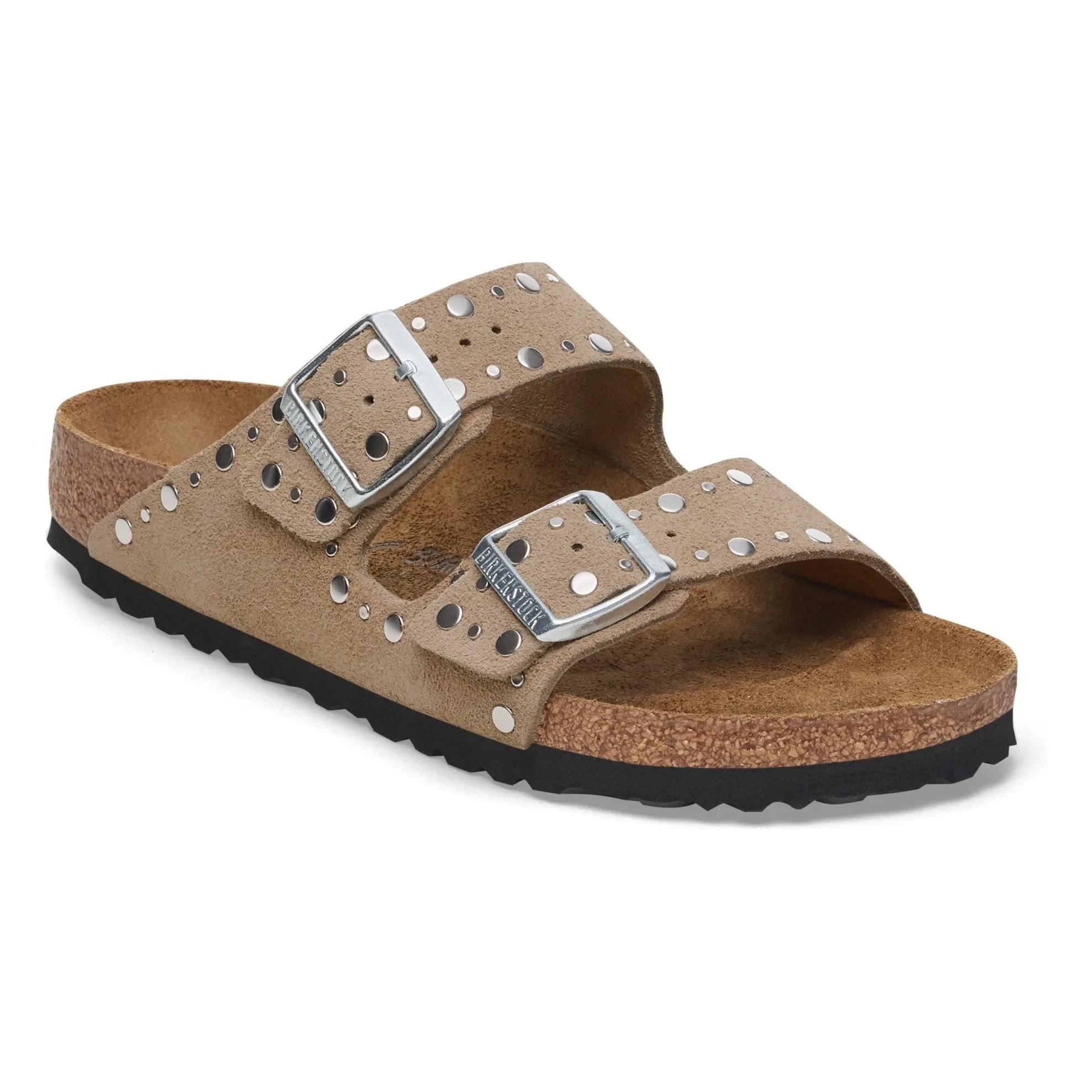 BIRKENSTOCK - Sandalias remachadas Arizona Sweden | Marrón topo