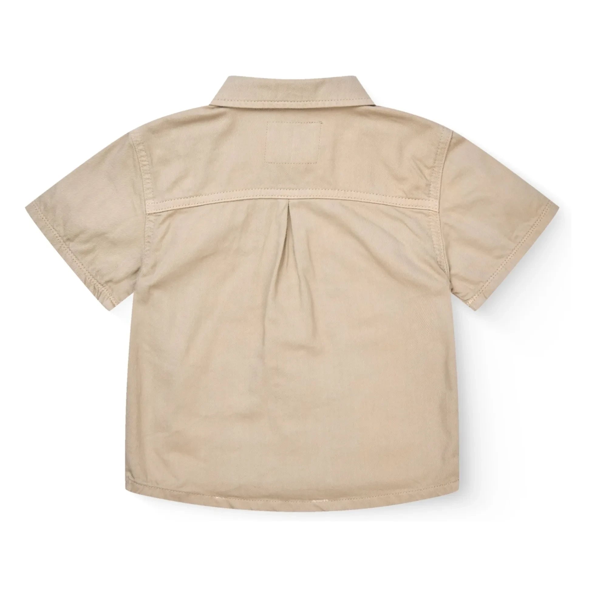 Copenhagen Colors - Camisa Safari de sarga de algodón orgánico | Beige