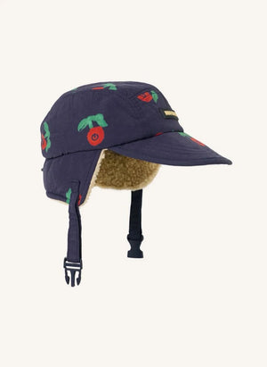 Bobo Choses - Flowered Sherpa Gorro Fibras recicladas | Azul marino