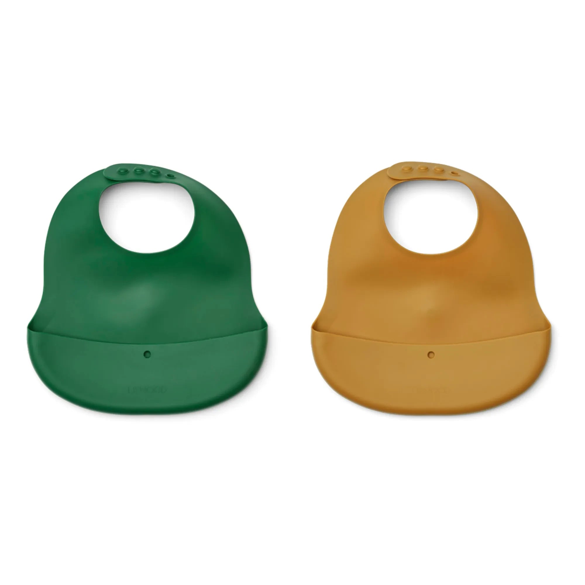 Liewood - Baberos de silicona Ember - Set de 2 | Verde