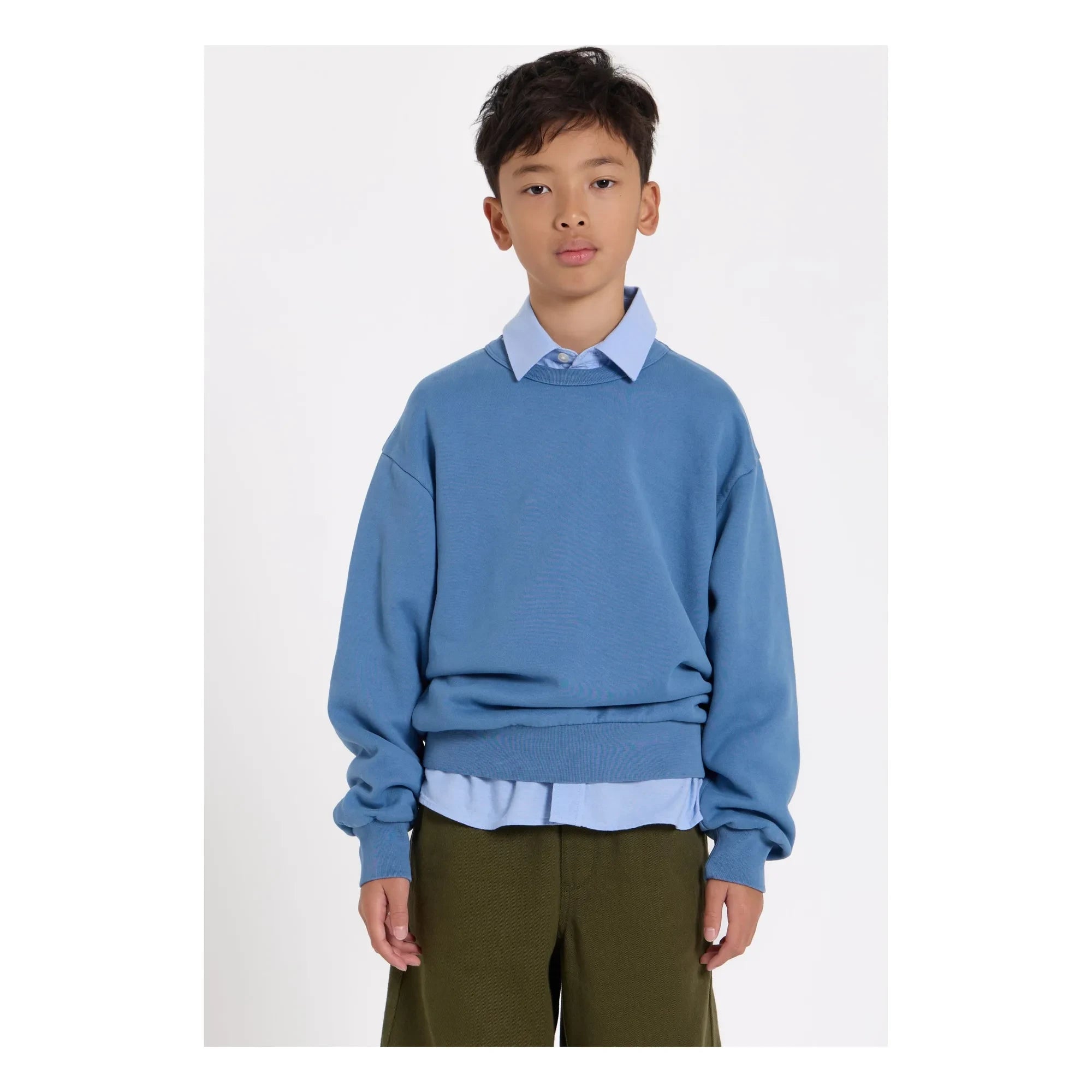 Smallable Kid - Sudadera Arlo de algodón orgánico | Azul