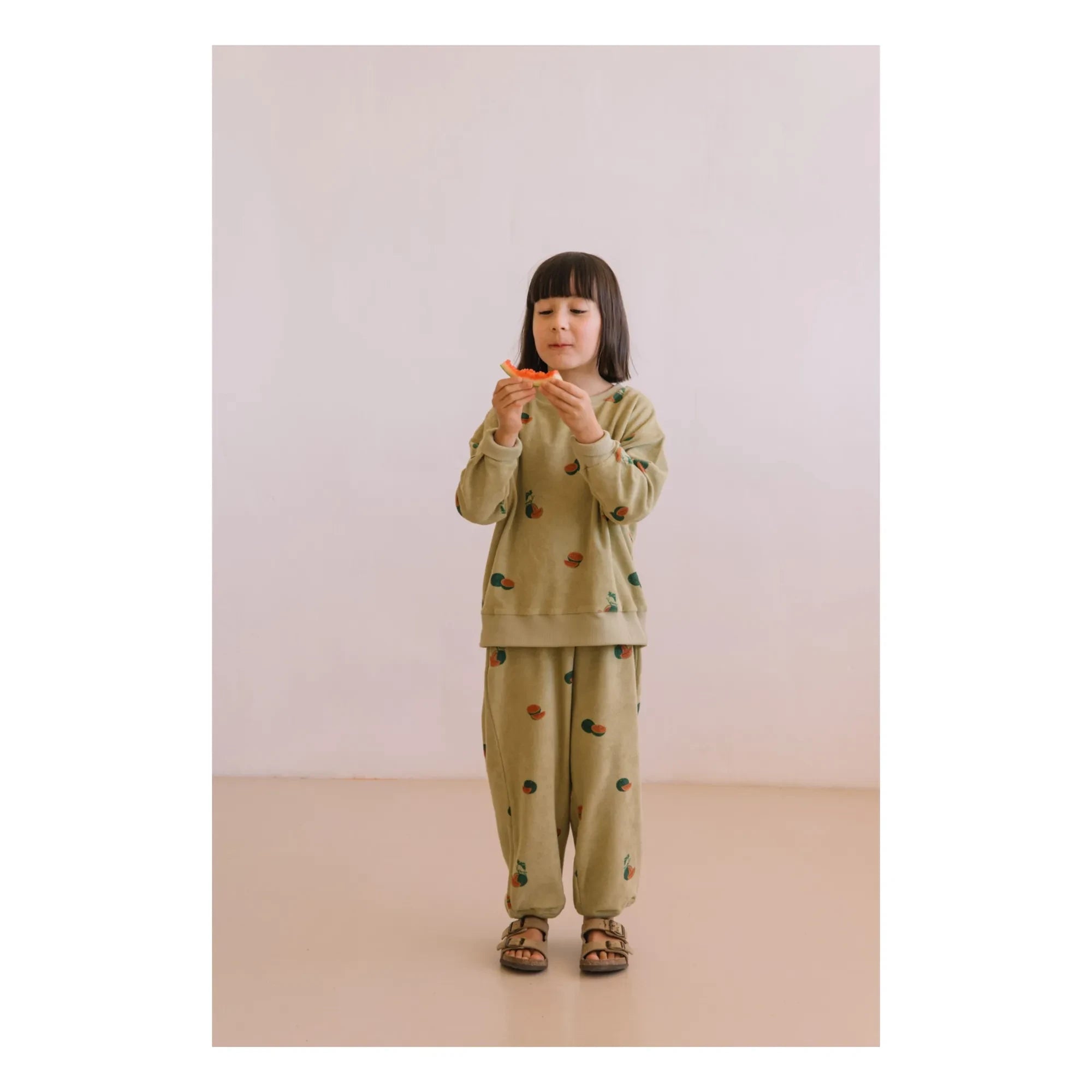 Studio Bohème - Pantalones de toalla de algodón orgánico Porgy Watermelon | Caqui