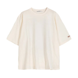 Bobo Choses - Camiseta de algodón orgánico con estampado floral oscuro | Blanca