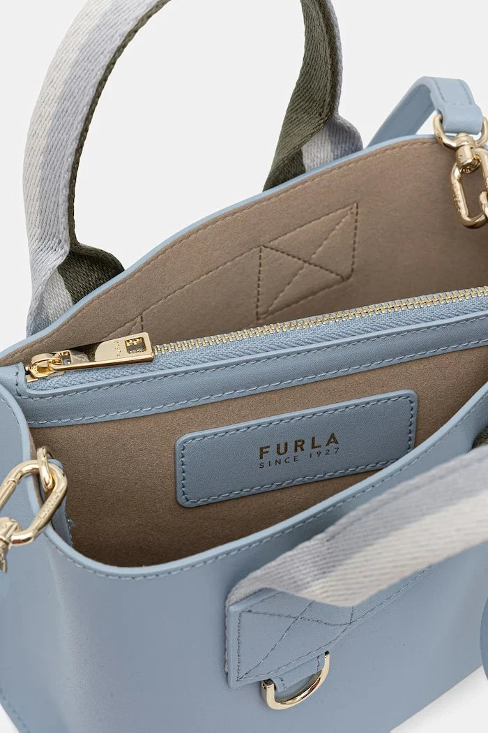 Bolso bandolera de piel para mujer Furla Divide It Mini Tote