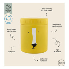 Trixie - Fiambrera isotérmica 350 ml Mr Lion | Amarillo