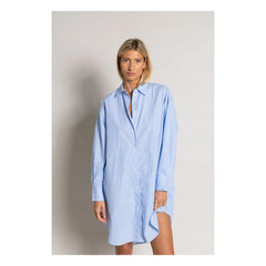 Smallable Woman - Vestido Camisero Rayado Lydie | Azul Claro