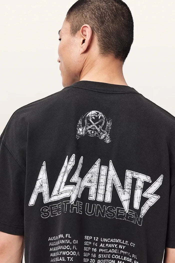 Camiseta de algodón para hombre AllSaints CHROMIUM