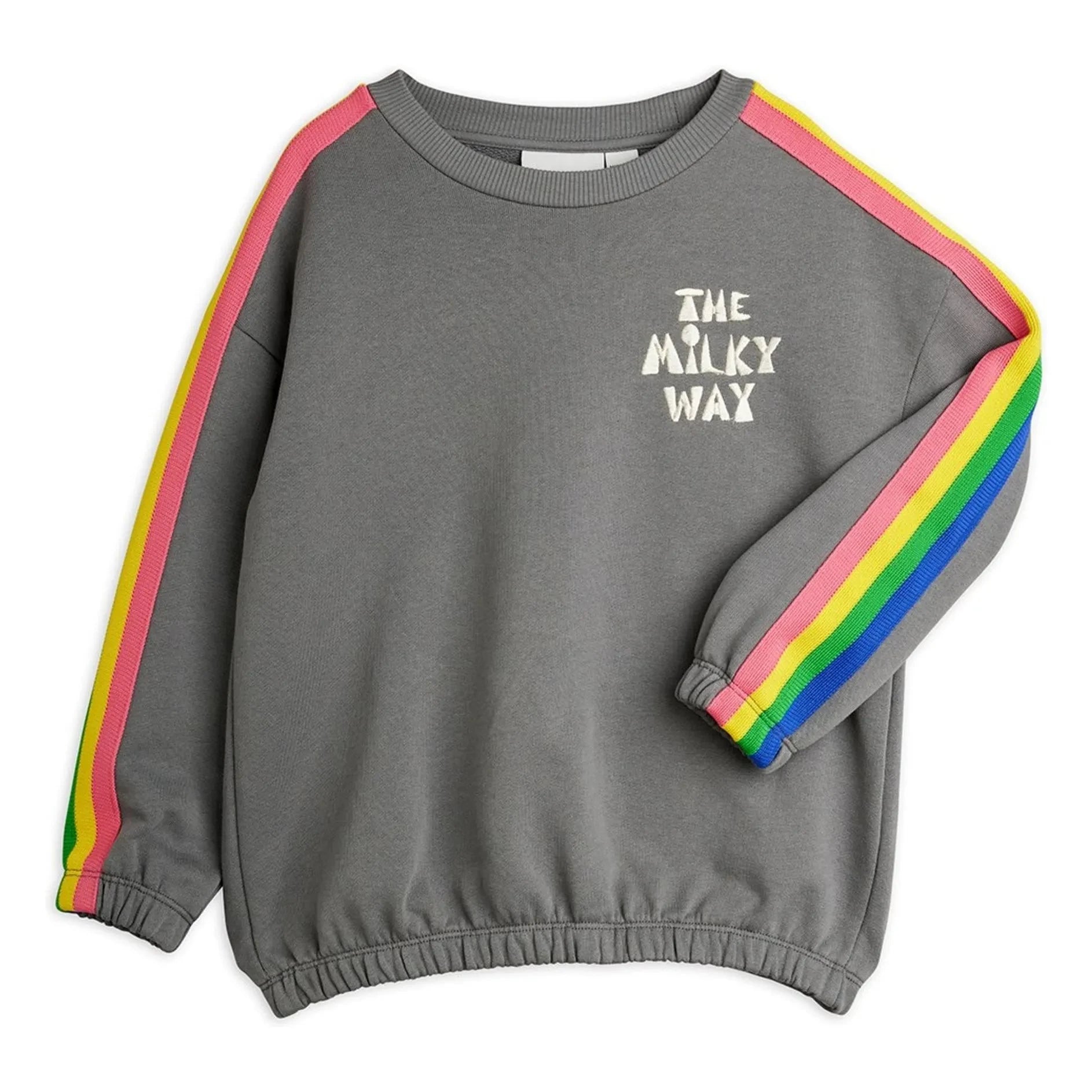 Mini Rodini - Sudadera de algodón orgánico Arc en Ciel | Gris