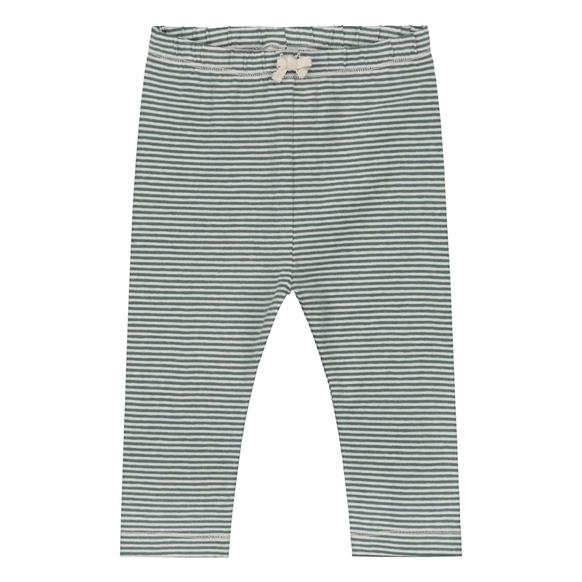 Gray Label - Mallas cortas de algodón orgánico a rayas | Gris azulado