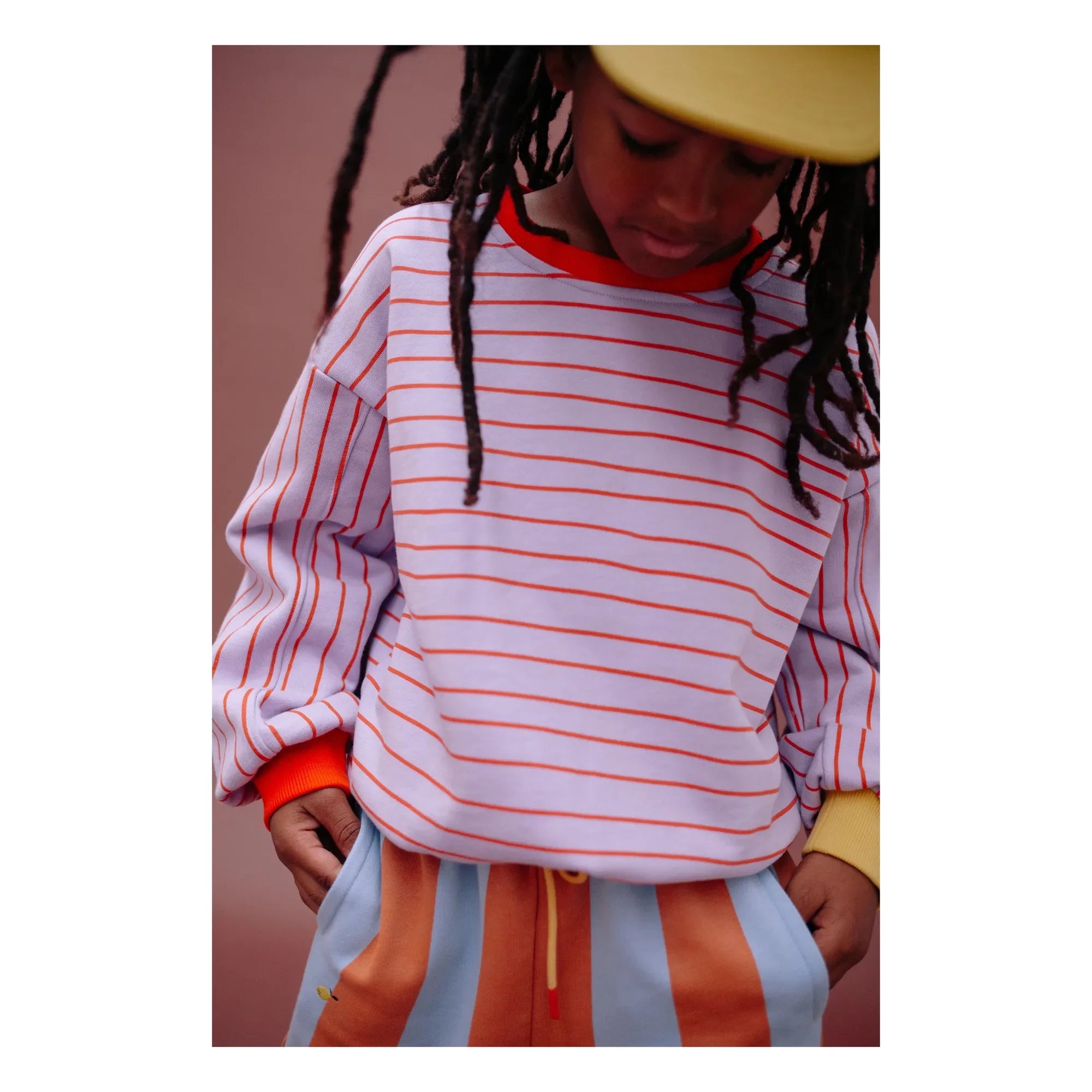 Sticky Lemon - Parche de jersey a rayas Sticky Lemon | Azul claro