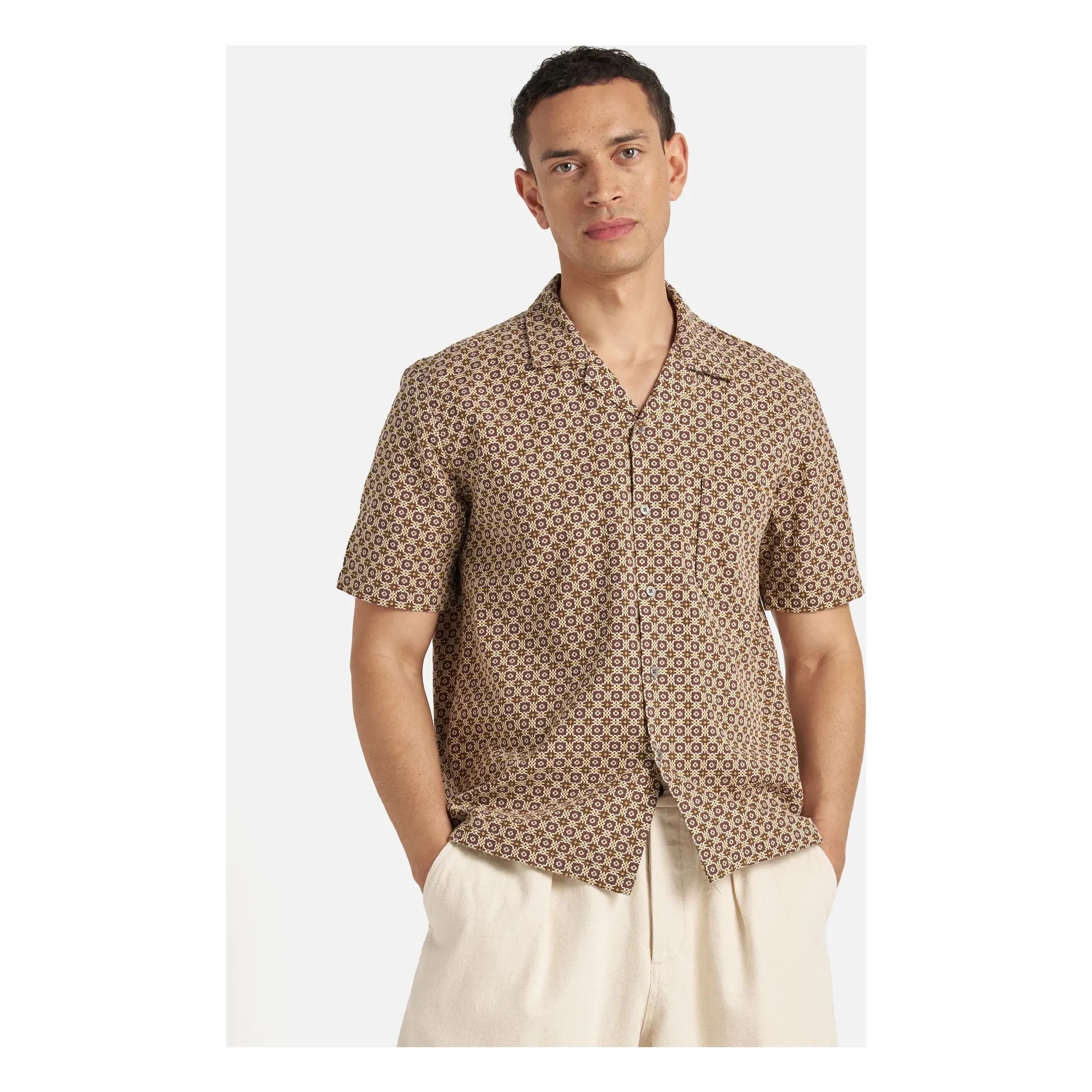 Universal Works - Camisa de carretera marrón