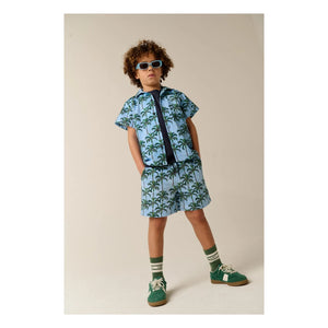 Tumble N'Dry - Pantalón corto Melanesia Palm | Azul claro