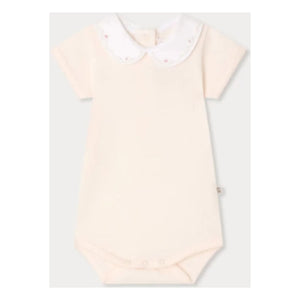 Bonpoint - Body de cisne de algodón orgánico | Rosa empolvado