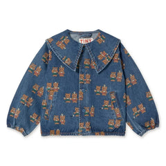 Tinycottons - Tea Room Denim Ceket | Mavi